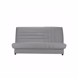 COMFORT BULTEX Banquette clic-clac 3 places - Tissu gris - Made in France - L 192 x P 95 cm - BEIJA