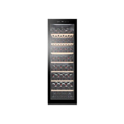 Haier - Cave a Vin HWS188GAE - de vieillissement - Pose libre - 188 bouteilles - Mono zone - H185 x L59,5 cm - Noir