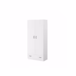 VARIA Armoire 2 portes - Aménagement intérieur : Lingere avec 3 tablettes - 1 grand tiroir inférieur - Panneau de particules  ...
