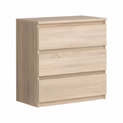 Découvrez la commode CHELSEA avec 3 tiroirs et une finition couleur chene. Parfaite pour ranger vos affaires de bureau. Fabri ...