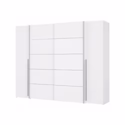 L'armoire NARAGO est un meuble de chambre de style campagne en bois et panneaux de particules. Elle mesure L 270,3 x P 61,2 x ...