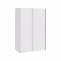 Armoire OZZULA OZLS722X10-120 de 120 cm avec 2 portes coulissantes. Elle est aménagée avec 1 tringle a habits, 2 tablettes fi ...