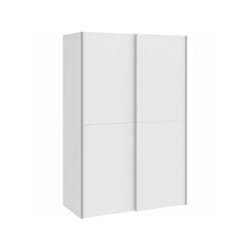 Armoire 2 portes coulissantes - Blanc mat - l 120 x p 61,2 x h 190,5 cm - ozzula