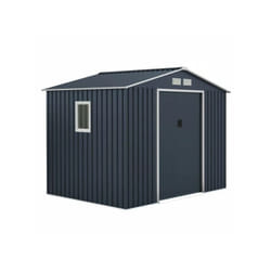 Abri de jardin en métal 5,29 m² - 277 x 191 x 202 cm - venus Kit d'ancrage inclus, 2 portes coulissantes, 1 fenetre latérale
