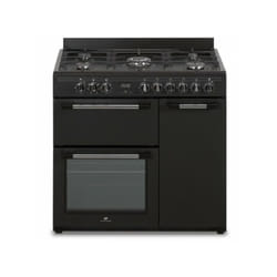 Cuisiniere piano gaz 3 fours électriques Continental Edison CECP903FB - 5 feux - Noir - Largeur 90 cm