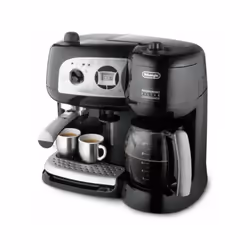Le combiné expresso cafetiere DELONGHI BCO 264.1 est doté d'une puissance de 1750W et d'une pompe de 15 bars pour un expresso ...