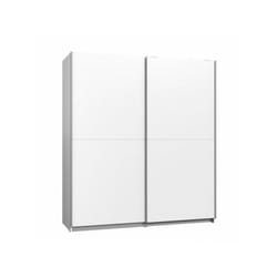 Armoire 2 portes coulissantes - Panneaux de particules - Blanc - l 170,3 x p 61,2 x h 190,5 cm - ulos
