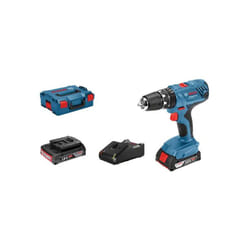 Perceuse-visseuse a percussion Bosch Professional gsb 18V-21 + 2 batteries 2,0Ah + lboxx 35mm - 06019H1107