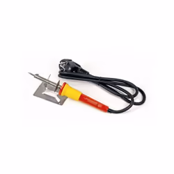 1x fer a souder - 1x panne cuivre nickelée droite/pointue - 1x tige pour élément chauffant en inox avec bouclier thermique Ø  ...