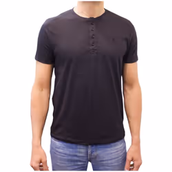 Lot de 3 t-shirts manches courtes col boutonné Basic noir, gris, blanc homme - L