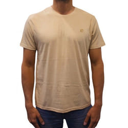 T-shirt manches courtes col rond logo Basic beige homme - 2XL