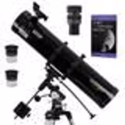 Pack Complet Télescope Omegon 130/920 EQ2 + Zoom + Guide Débutant + Oculaires + Visée