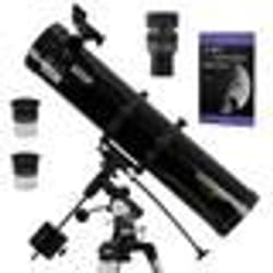 Pack Complet Télescope Omegon 130/920 EQ2 + Zoom + Guide Débutant + Oculaires + Visée