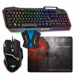 Bundle Pack MK40 Plus Clavier Souris LED RGB Tapis Convertisseur Switch PS4 XBOX One