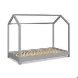 Lit cabane Gris 90x200 cm
