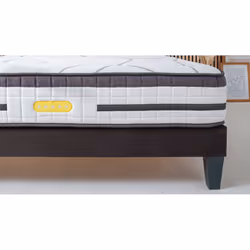 Maison Aubertin - Ensemble concorde Matelas Ressorts Ensachés - Sommier Kit Gris - 80x200 cm - Vue supplémentaire 7