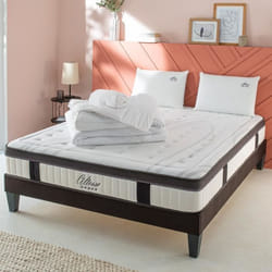 Matelas Altesse Mousse Haute densité Accueil Mémoire de forme+ sommier + accessoires - 140 x 200 cm