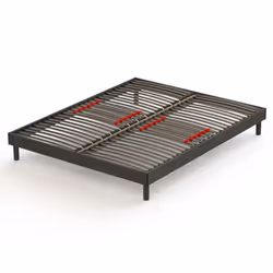 Sommier Prodige avec curseurs réglables – Gris Anthracite - 140x200 cm