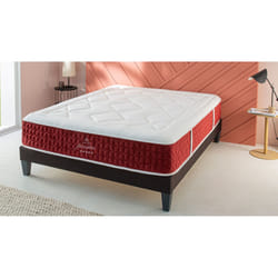 Ensemble Matelas Passion Ressorts ensachés Accueil mémoire et sommier en kit - 160 x 200 cm