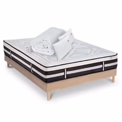 Matelas Calliope Mousse Haute densité Accueil Mémoire de forme+ sommier + accessoires - 180 x 200 cm