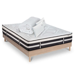 Matelas Calliope Mousse Haute densité Accueil Mémoire de forme+ sommier + accessoires - 180 x 200 cm