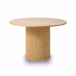 Table à manger bois naturel alba  120x120cm