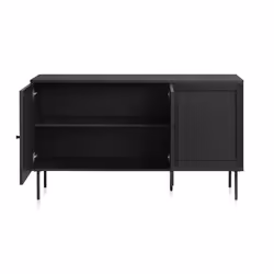 Buffet bois et cannage manarola 140x40cm