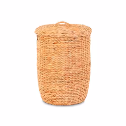 Panier a linge jacinthe d'eau naturel