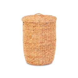 Panier a linge jacinthe d'eau naturel