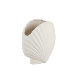 Vase coquillage - Dolomite blanche - GUSCIO - 17x9x24 cm