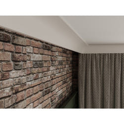 Vente-unique - Lot De 3 Corniches Plafond En Polystyrène L290 X L1.4 X H5 Cm Blanc - Renoda