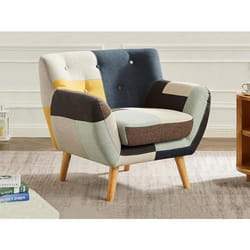 Fauteuil en tissu patchwork SERTI II