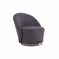 Fauteuil en tissu bouclette anthracite ELFIRA de Pascal Morabito