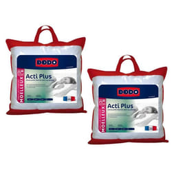 Lot de 2 oreillers DODO  anti allergies - 65x65 cm - ACTI PLUS II