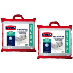 Dodo - Lot de 2 oreillers mémoire de forme effet fraicheur - 60x 60 cm - fresh