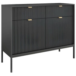 Buffet avec 2 portes et 2 tiroirs - Noir - liouba de Pascal Morabito