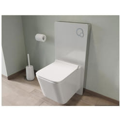Bâti-support décoratif pour WC suspendu - Blanc - SPINOSA
