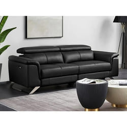 Vente-unique BREYT II Canapé inclinable 3 siège(s) Noir