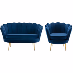 - Un design rétro dans l'air du temps Avec sa forme coquillage originale et tendance, les canapé et fauteuil DANDELION apport ...