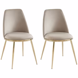 Apportez de l'élégance à votre séjour avec la chaise NEBINA, accueillante par son assise arrondie et raffinée par ses pièteme ...