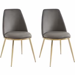 Apportez de l'élégance à votre séjour avec la chaise NEBINA, accueillante par son assise arrondie et raffinée par ses pièteme ...