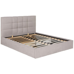 Lit coffre 160 x 200 cm - Tissu - Beige - eliava de Pascal Morabito