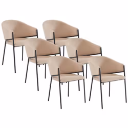 Le design de la chaise ORDIDA dynamisera votre décoration grâce à ses courbes et ses coloris bien travaillés. Elle est compos ...