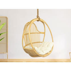 Fauteuil suspendu en rotin naturel BRIANNA