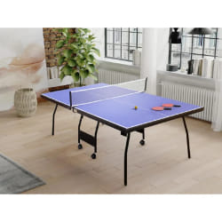 VENTE-UNIQUE Table de ping-pong GARRY bleu
