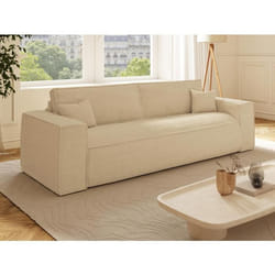 Vente-unique AMELIA lit sofa 4 siège(s) Beige