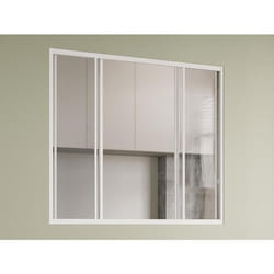 Verrière coulissante en aluminium thermolaqué blanc 120x105 cm - RAVENA