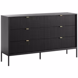 La commode LIOUBA, allie simplicité et modernité. En plus d'apporter de la nouveauté à votre chambre, elle l’habillera de la  ...