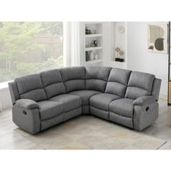 Canapé dangle relax en tissu chiné gris RIETI
