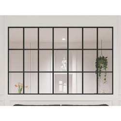 Vente-unique - Verrière Style Orangerie En Aluminium Thermolaqué - 210x130 Cm - Noir - Oransa